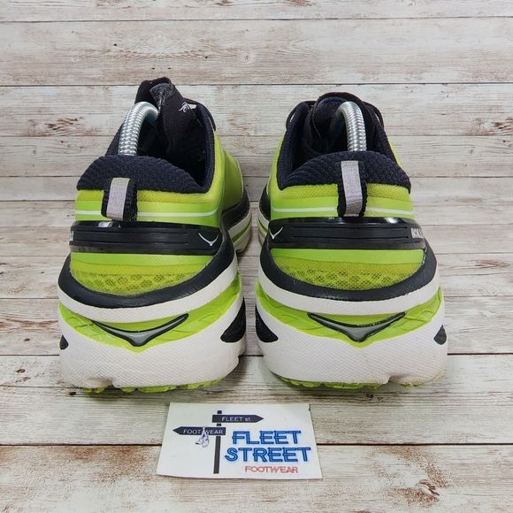 Hoka One One Mens Bondi 3 Green Black Low Top Running Sneakers Size US 9.5 M - Picture 7 of 10